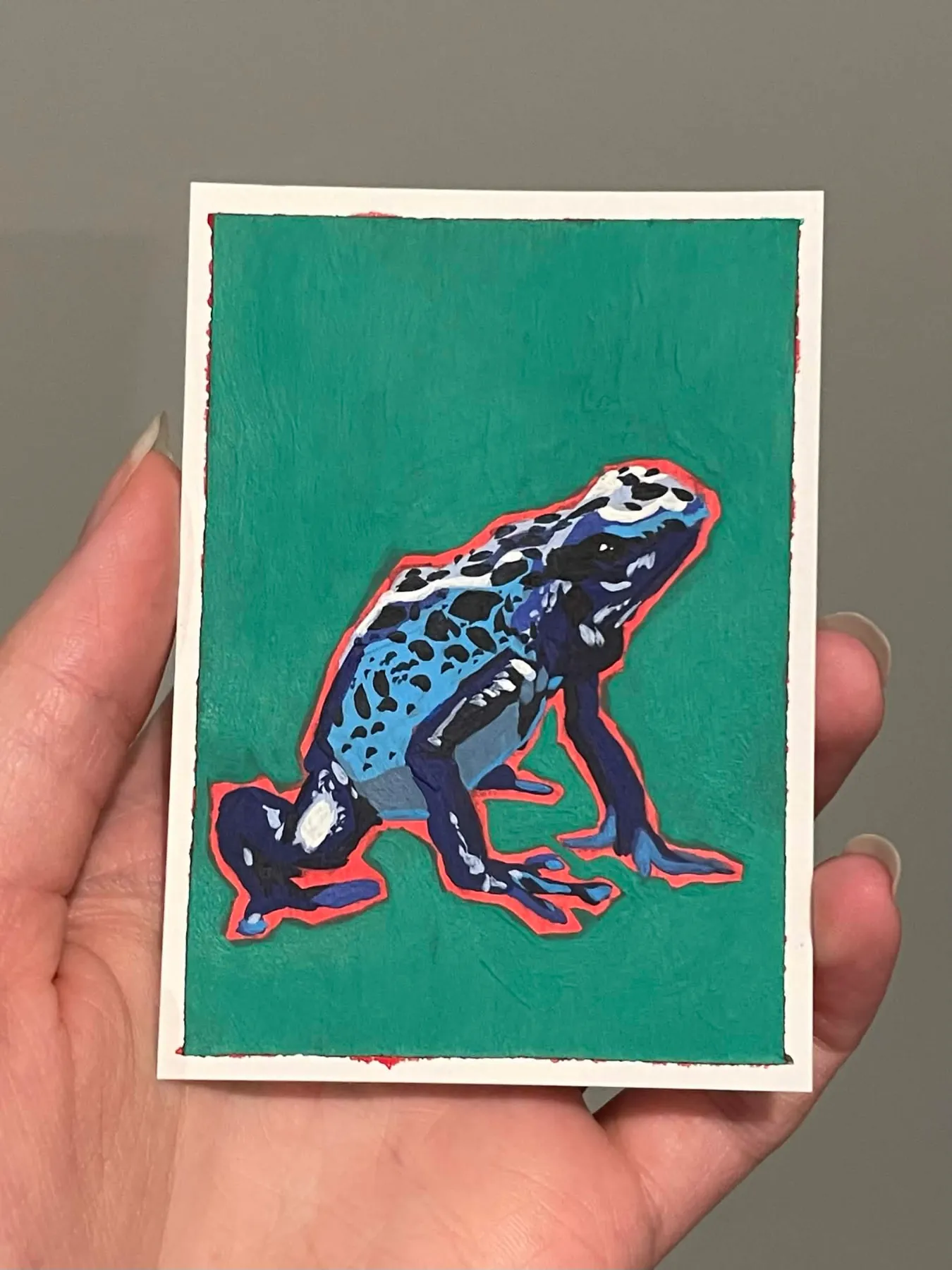 Dart Frog 2 aceo art card