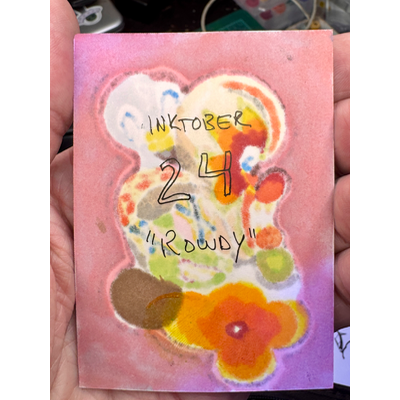 Rowdy aceo art card thumbnail 2