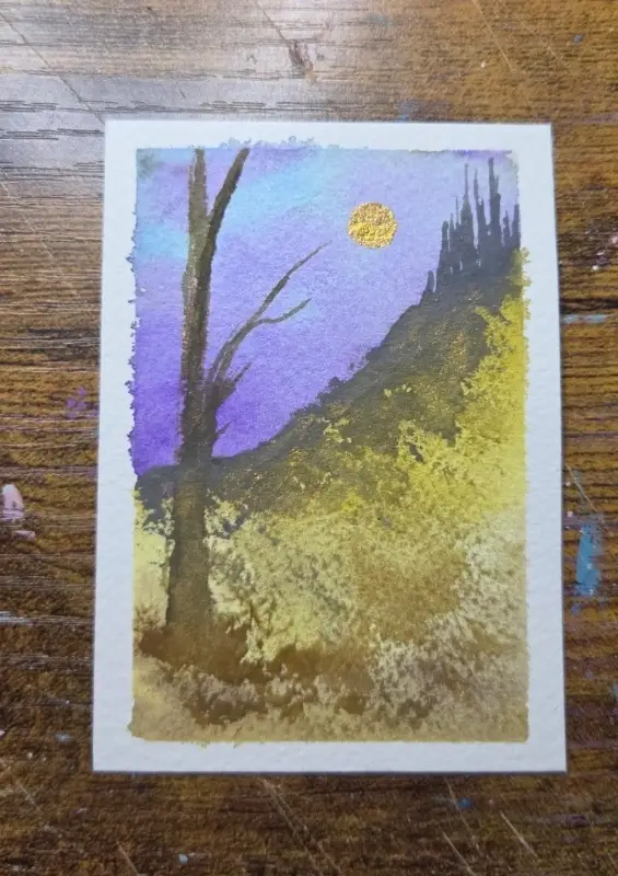 Erie Tree #1 aceo art card