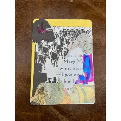 Original ACEO | Collage Multimedia Art Card aceo art card thumbnail 4