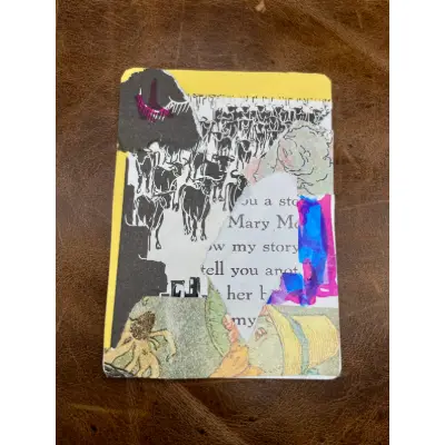 Original ACEO | Collage Multimedia Art Card aceo art card thumbnail 5