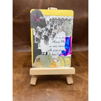 Original ACEO | Collage Multimedia Art Card aceo art card thumbnail 1