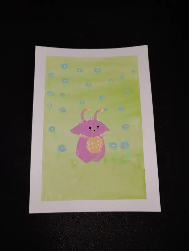 Floral Fun aceo art card