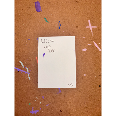 Lillies Flower aceo art card thumbnail 2