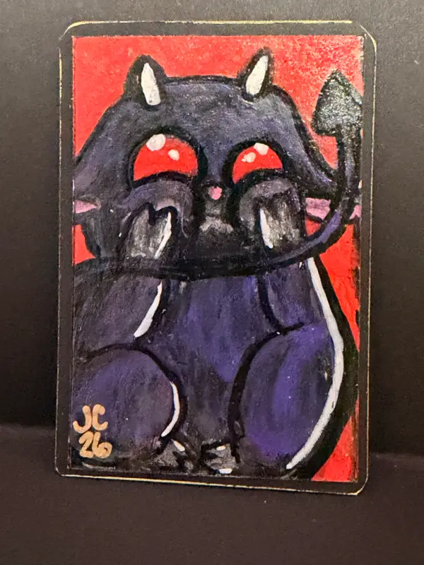 Tee Hee aceo art card