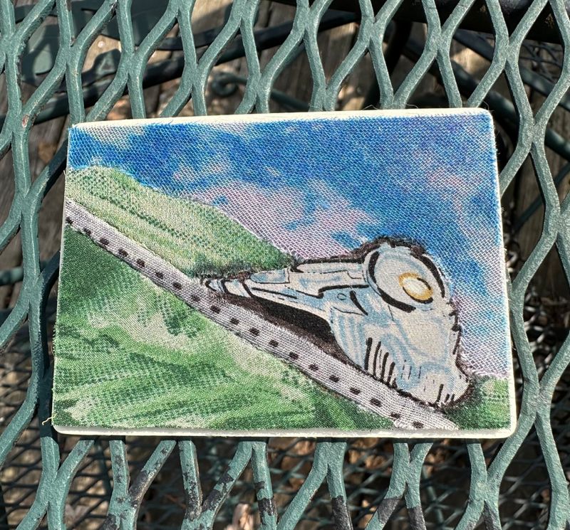 “Runaway Train” Kinusaiga aceo art card