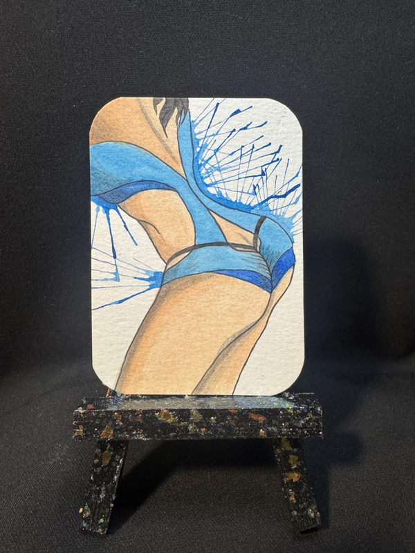 Dancer booty aceo art card