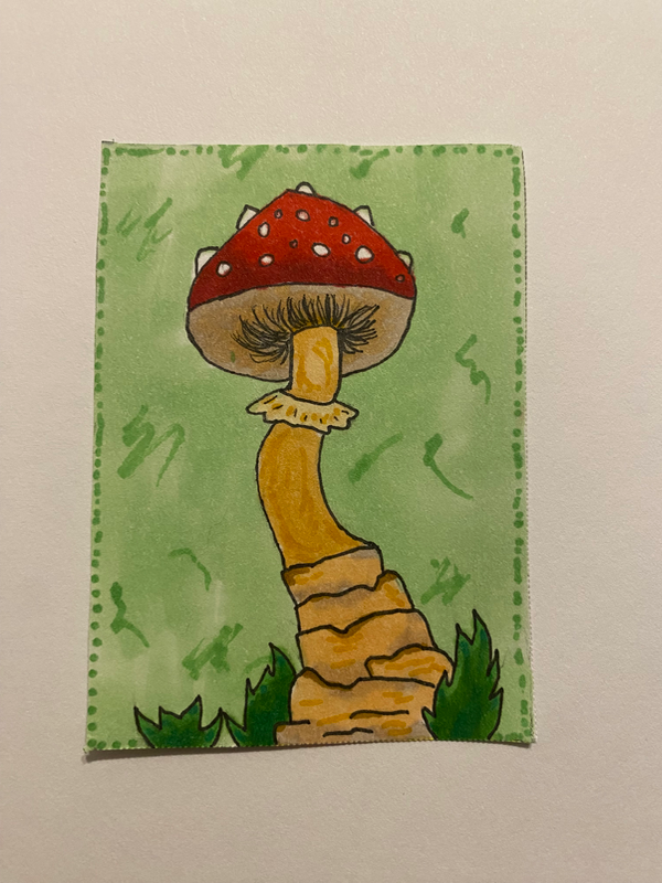 “Just A lil Mush” aceo art card