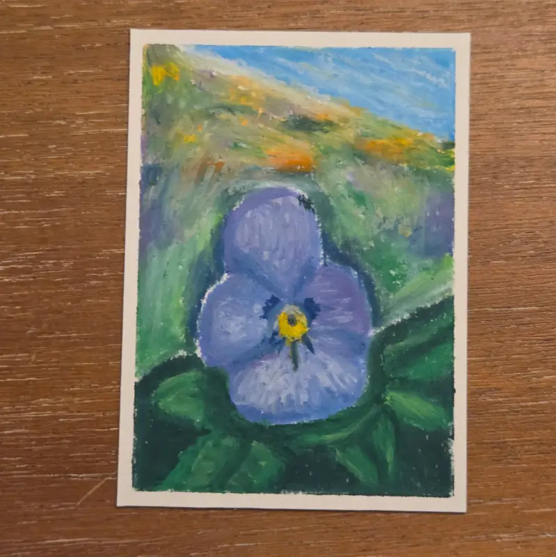 Viola aceo art card