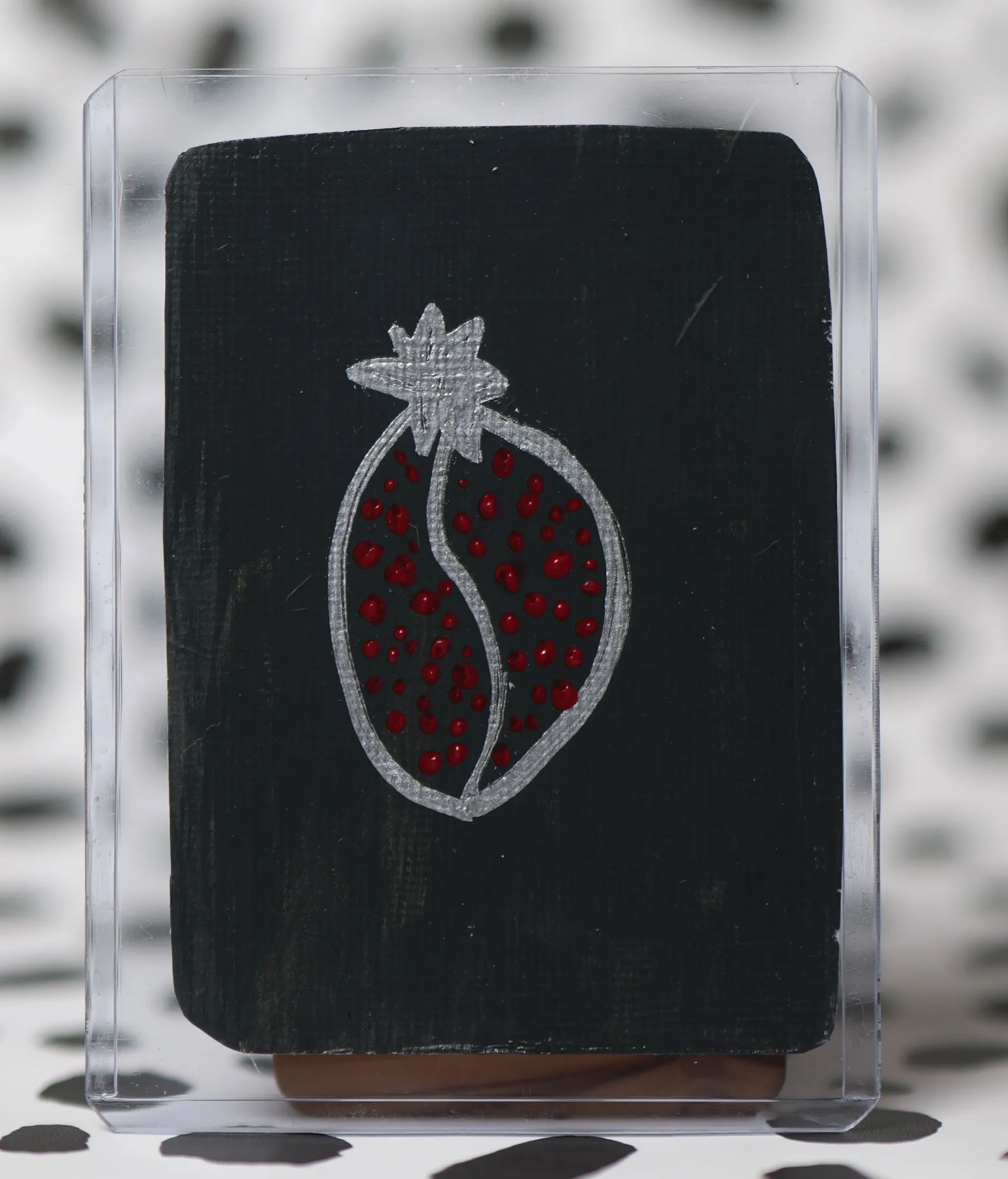 Silver Pomegranate #3 aceo art card