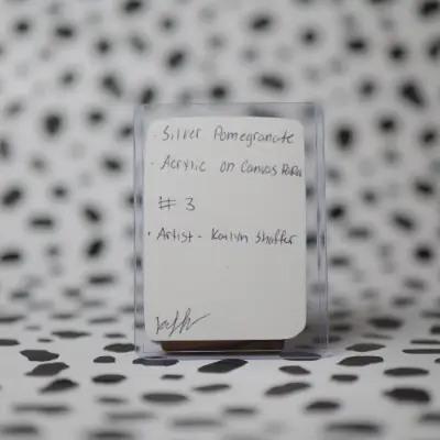 Silver Pomegranate #3 aceo art card thumbnail 2