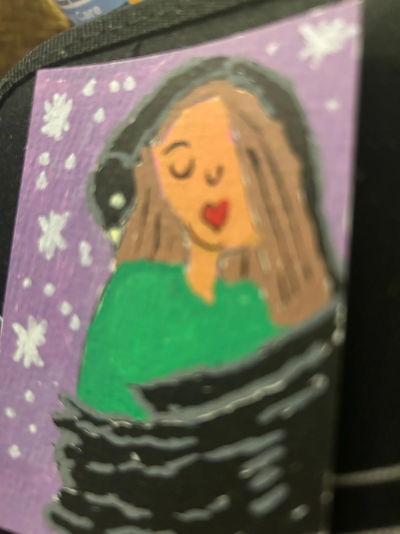 ACEO Princess Barranei and her personal sigil, the raven aceo art card