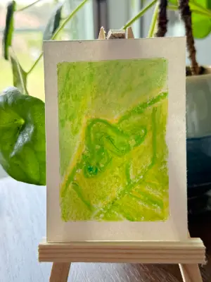 Insects - Inchworm - Inchin' by DLDobbins aceo art card thumbnail 2