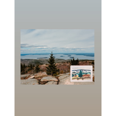 The View from Cadillac, Acadia National Park Collection aceo art card thumbnail 2