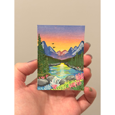 Find me here aceo art card thumbnail 1