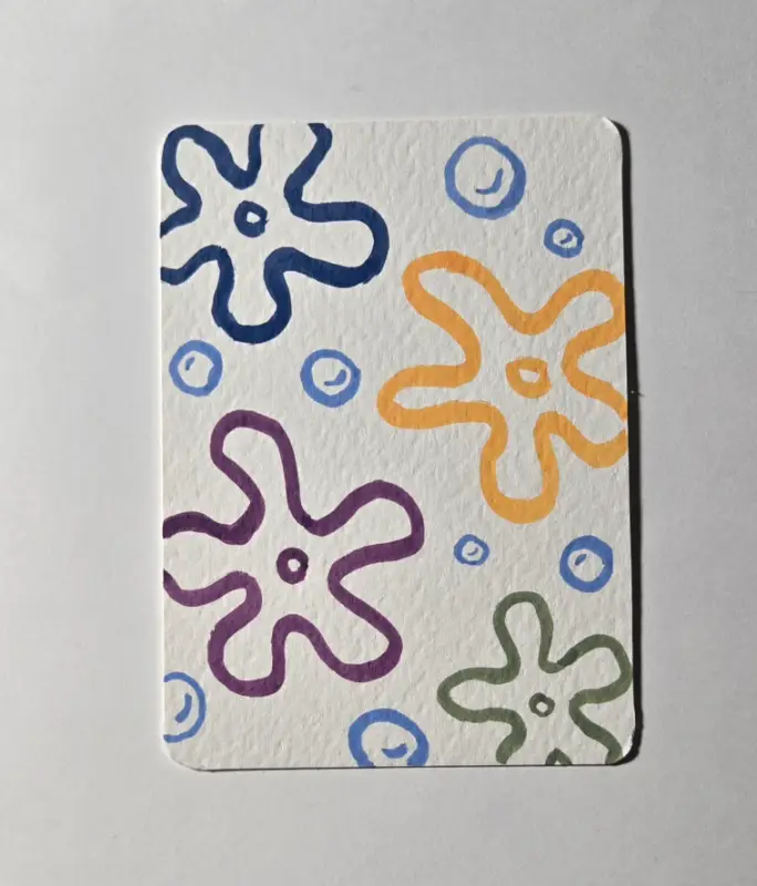 Flowers - Spongebob Inspired Series 3/8 aceo art card