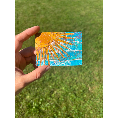 Sunlight beaming aceo art card thumbnail 2