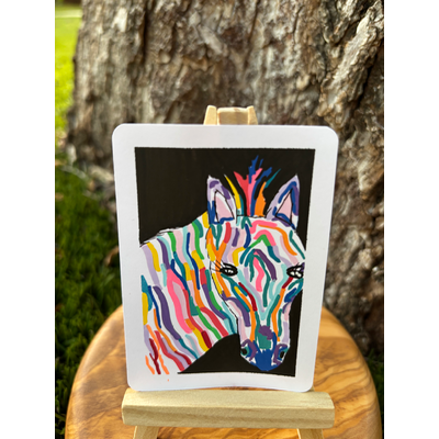 Crazy Eyes aceo art card thumbnail 2