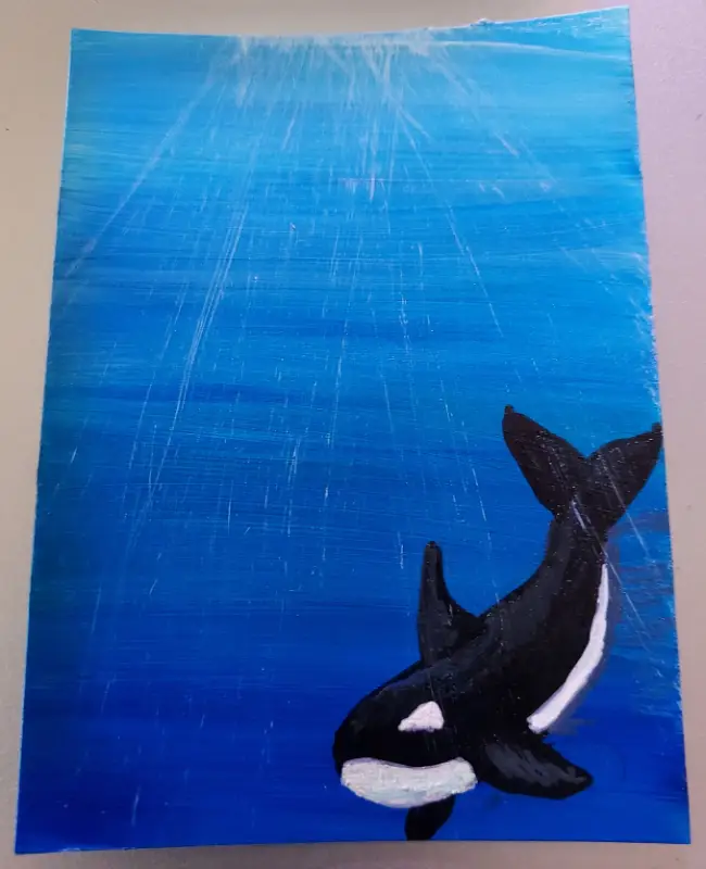 In the Deep aceo art card