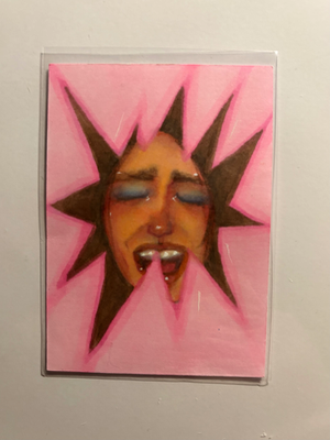 Scream aceo art card thumbnail 1