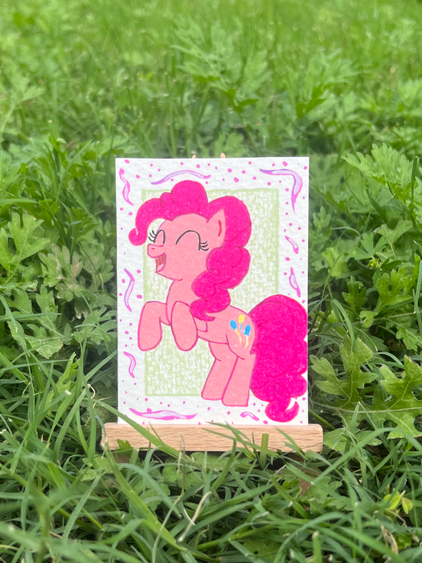 Pink Pony - Art Style Exercise #3 aceo art card