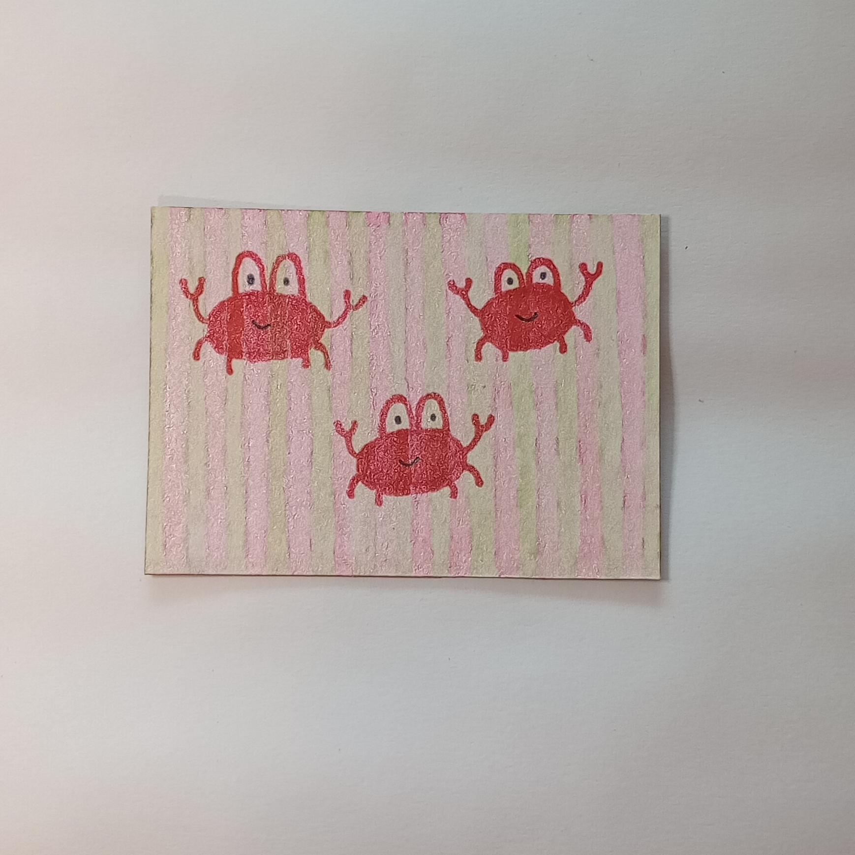 Crabs aceo art card thumbnail 1