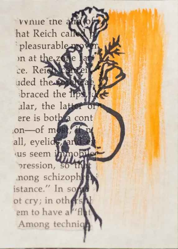 LIFE AFTER DEATH - Tangerine aceo art card