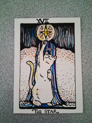 The Star aceo art card thumbnail 4