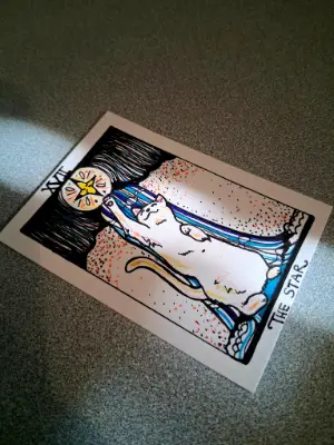 The Star aceo art card thumbnail 3