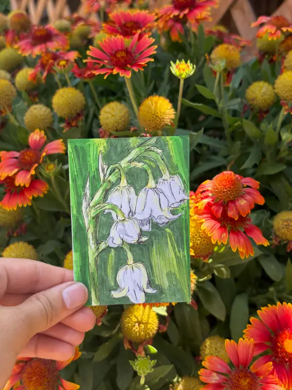 ACEO Original "Valley Lillies" aceo art card