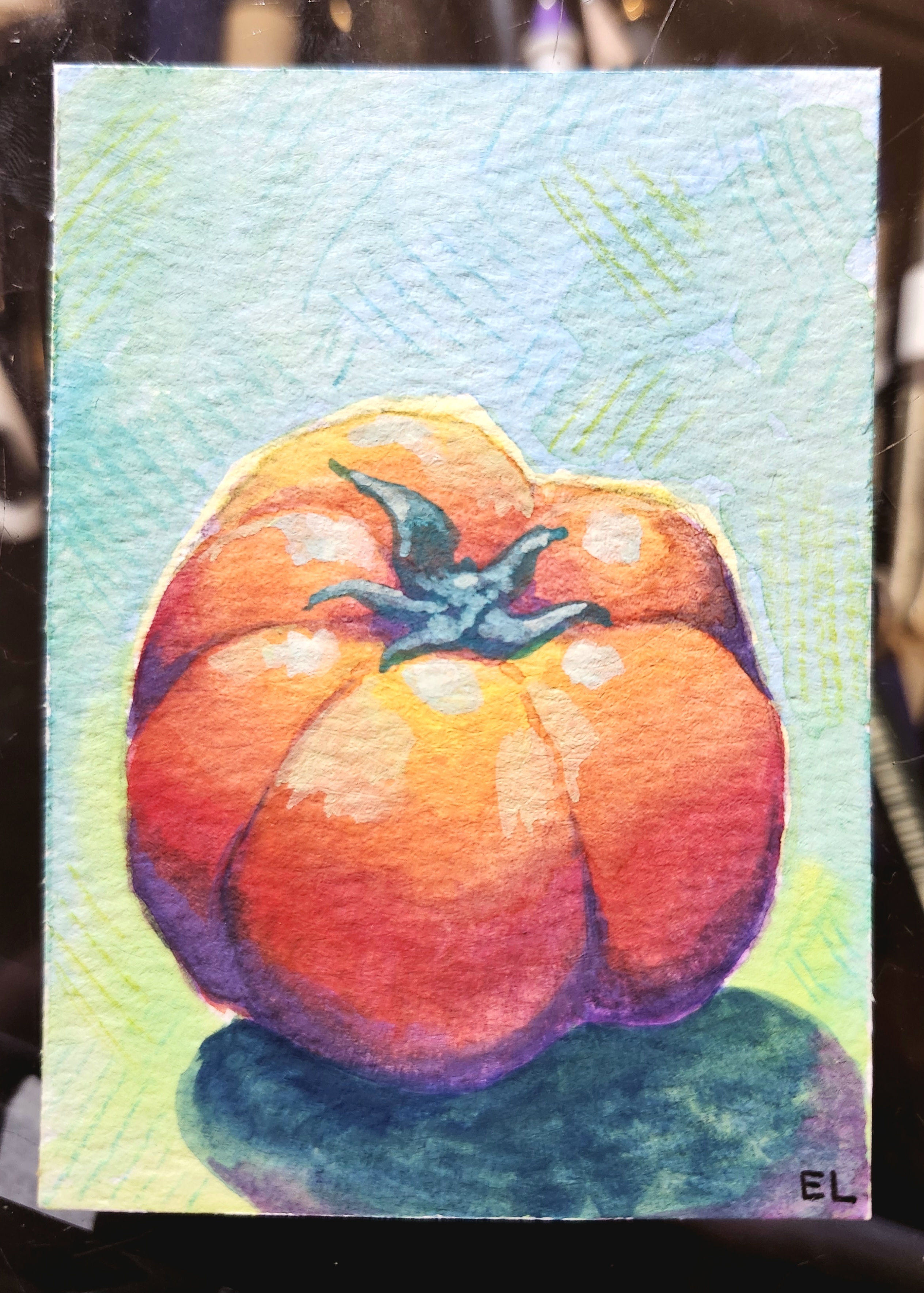 Tomato aceo art card