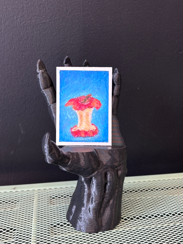 ACEO Original - Apple Core (You going to finish that?) aceo art card