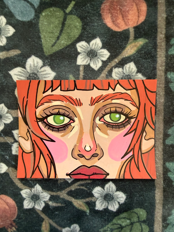 Magnolia’s Eyes aceo art card