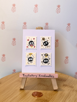 Fungi Soot Sprites aceo art card thumbnail 2