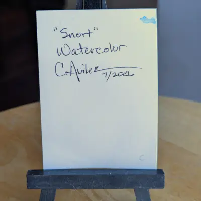 Snort aceo art card thumbnail 3