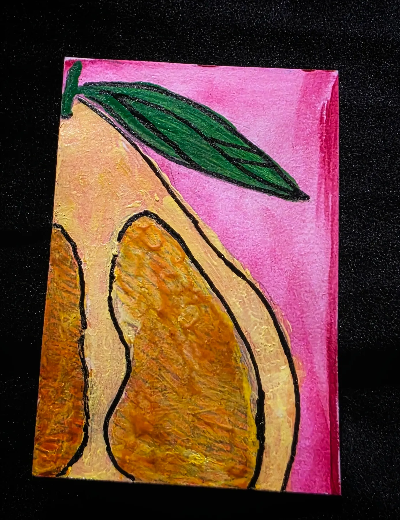 Pink Pomelo Punch aceo art card