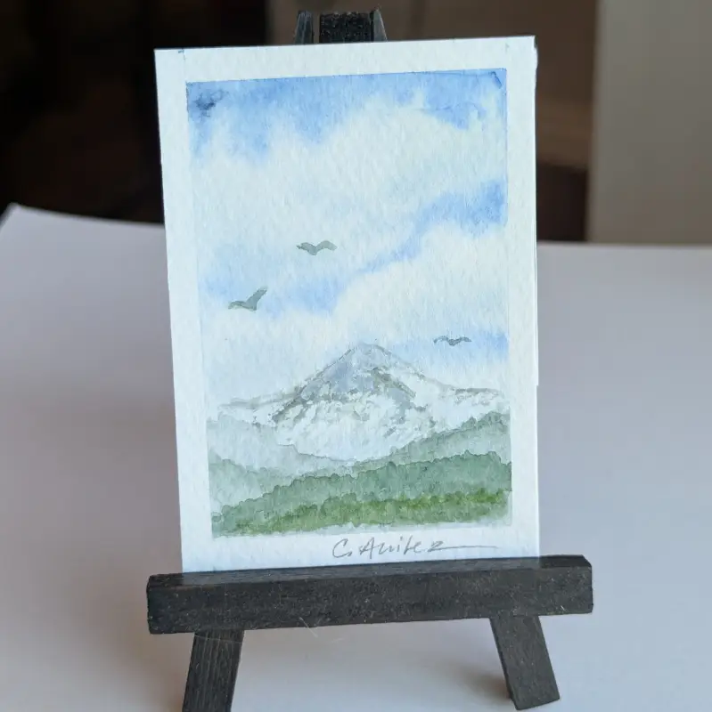 Western Skies aceo art card