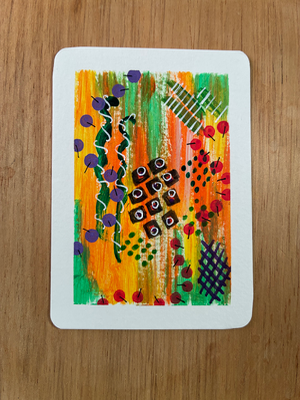 Whimsy aceo art card thumbnail 2