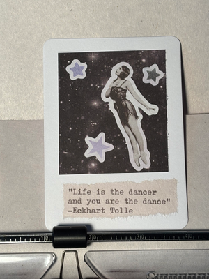 Polaroid ladies #1 by Mazerzine dancer quote aceo art card thumbnail 1
