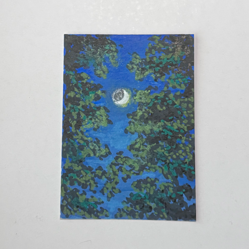 Glowing Moonlight aceo art card