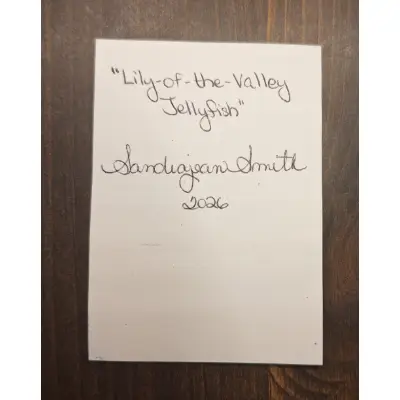 "Lily-of-the-valley Jellyfish" aceo art card thumbnail 3