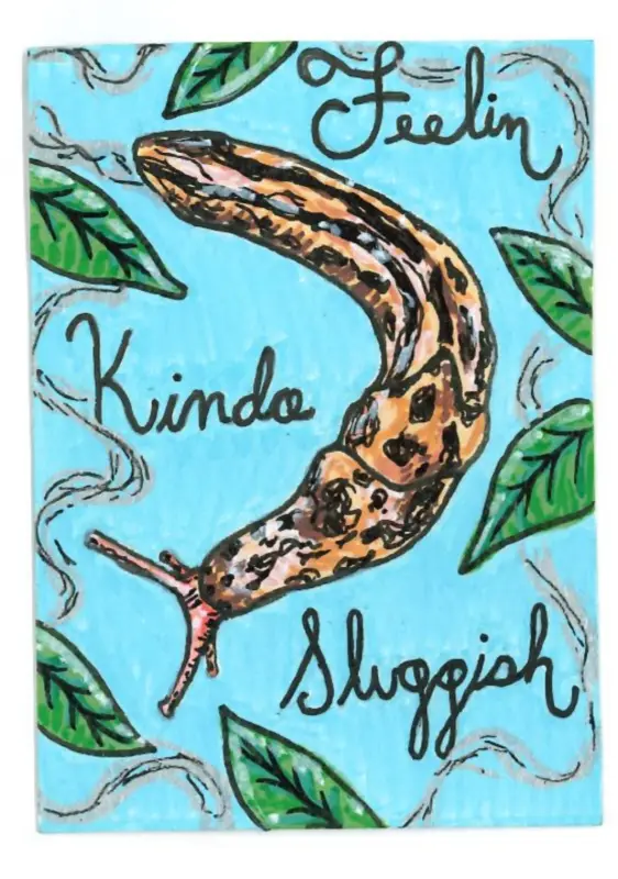 Feelin Kinda Sluggish aceo art card