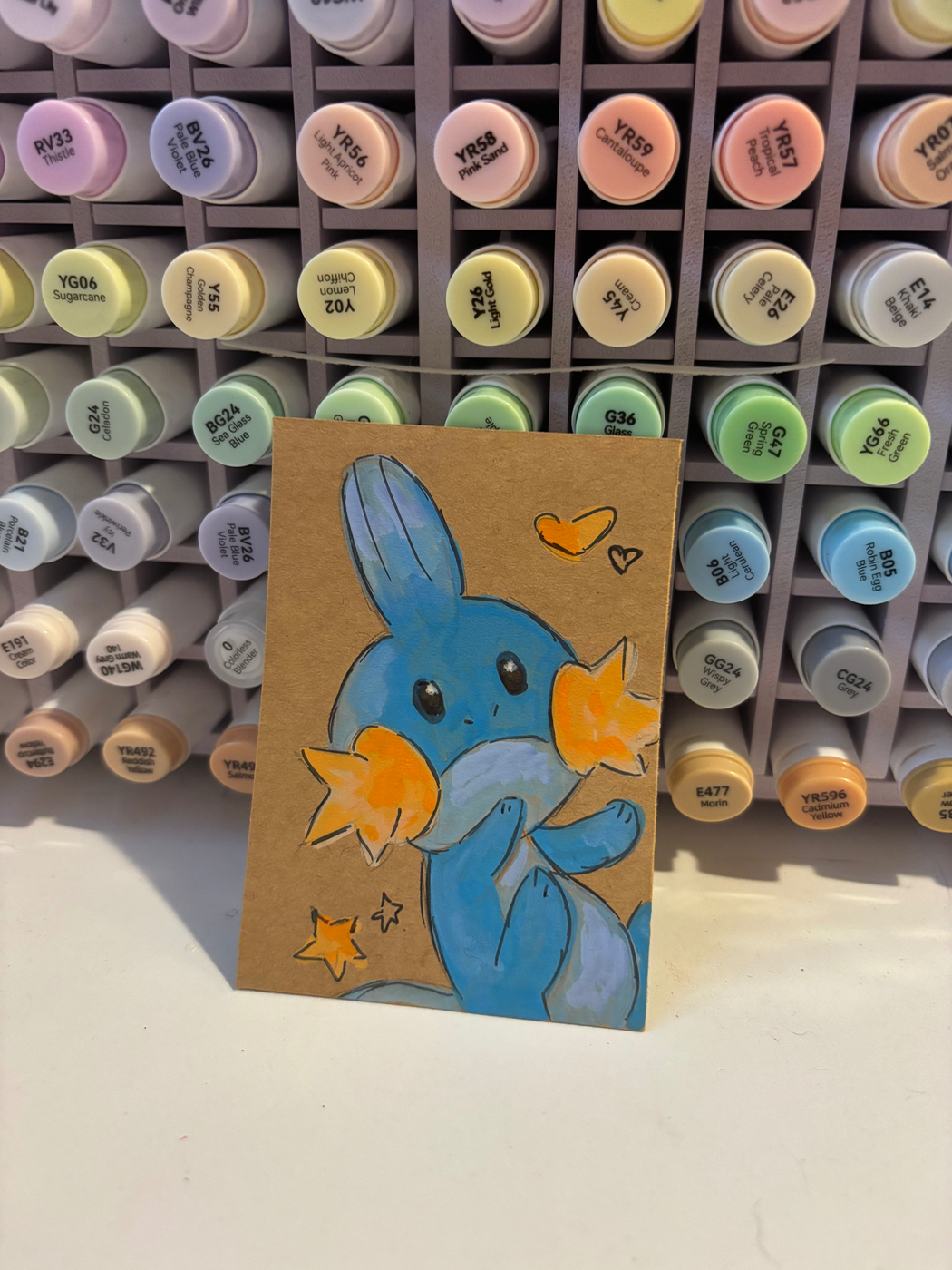 “Mudkip” Pokemon aceo art card