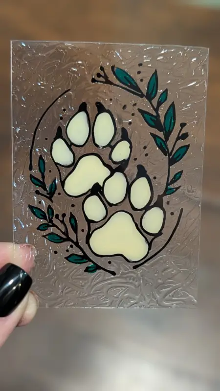 Paw Prints aceo art card