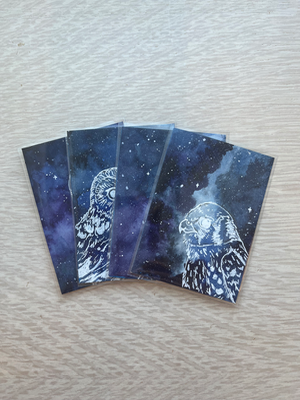 “Kestrel” Galaxy Series 4/4 aceo art card thumbnail 2