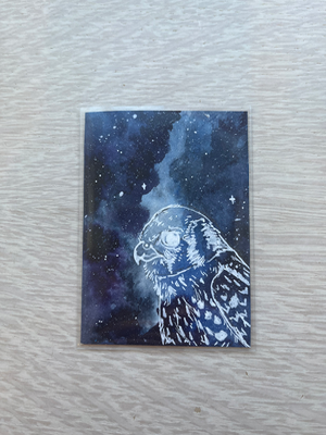 “Kestrel” Galaxy Series 4/4 aceo art card thumbnail 1