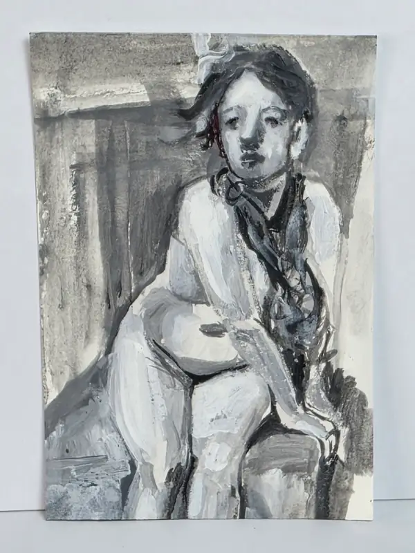 Old Masters Value Study - 4 aceo art card
