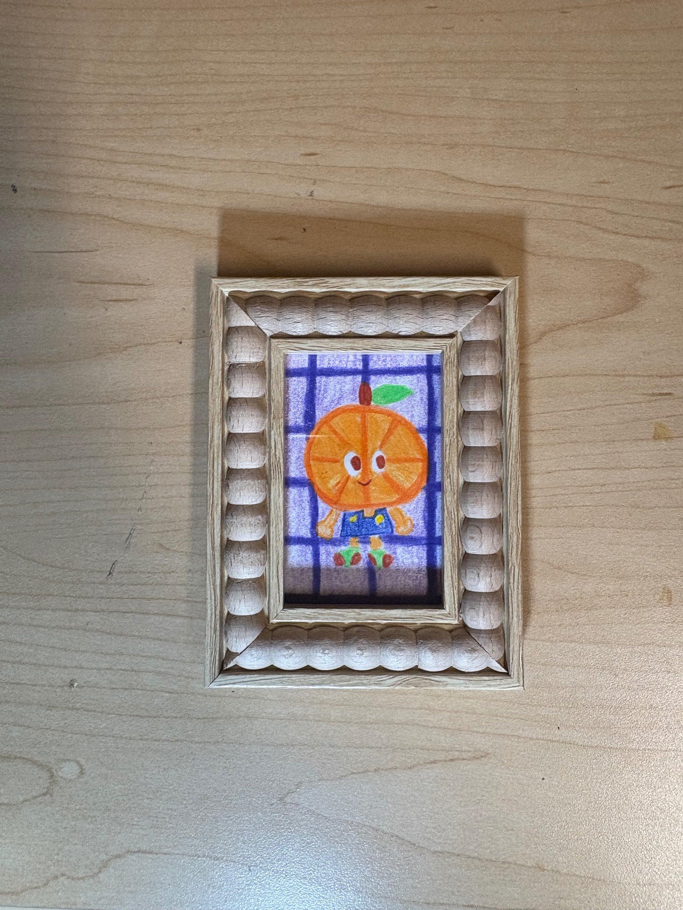 Orange (Frame Included) aceo art card