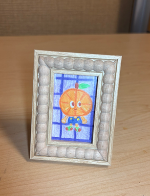 Orange (Frame Included) aceo art card thumbnail 2