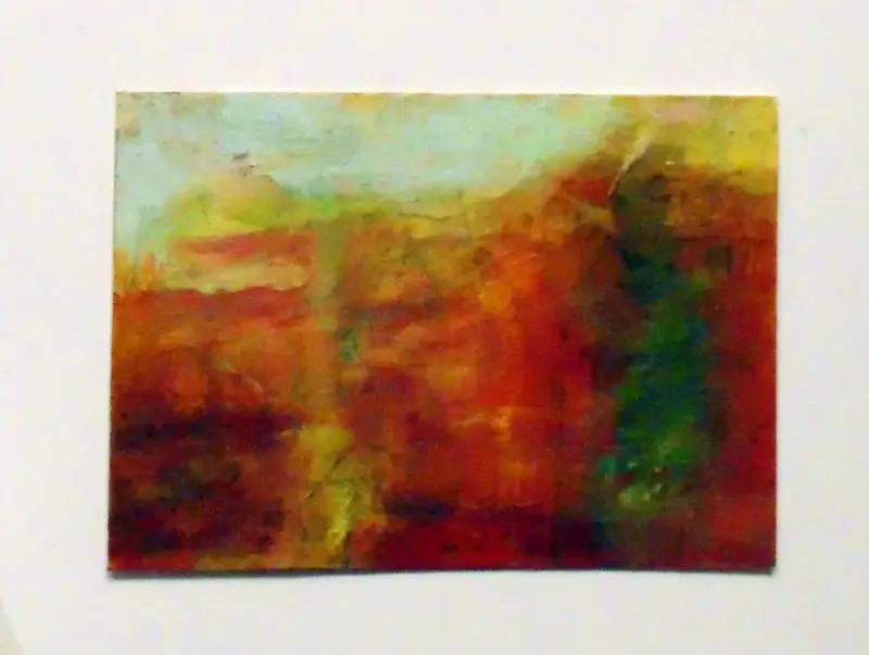 Chinle Wash Original Oil Painting ACEO aceo art card